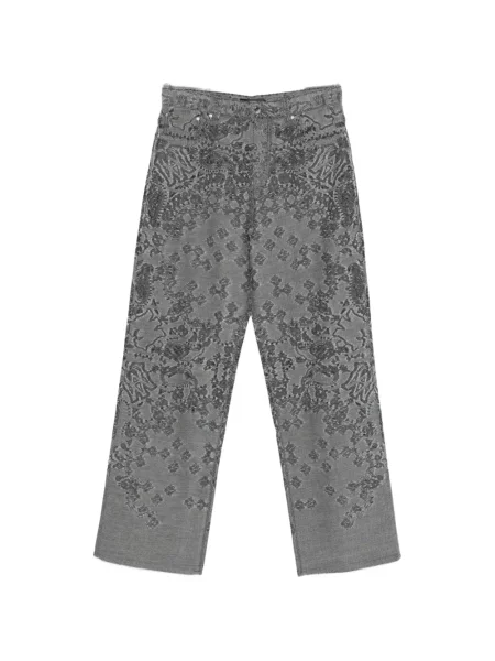 Широки дънки Amiri сиво