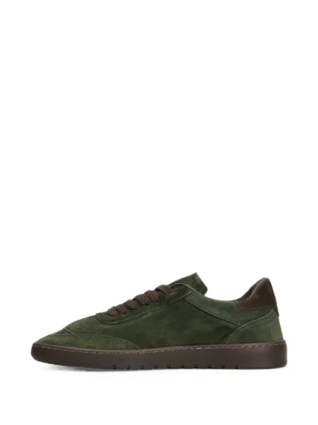 Sneakerși Piumha Studio din piele de căprioară verde