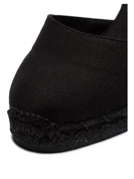 Cropp sandale Castaner cu pană cu legături negru