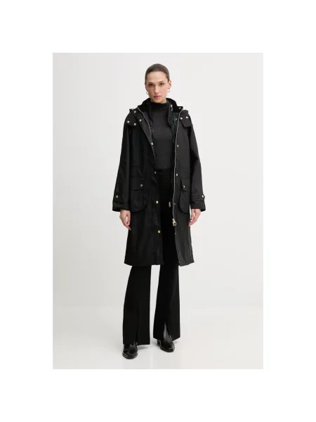 Barbour parka Long Cannich Wax czarna