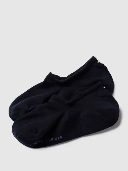 Skarpety do sneakersów z detalem z logo w zestawie 2 szt. Tommy Hilfiger granatowe