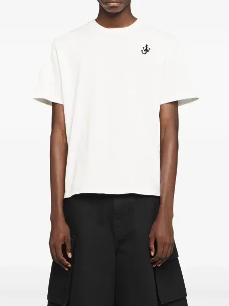 Siuvinėtas marškinėliai Jw Anderson balta