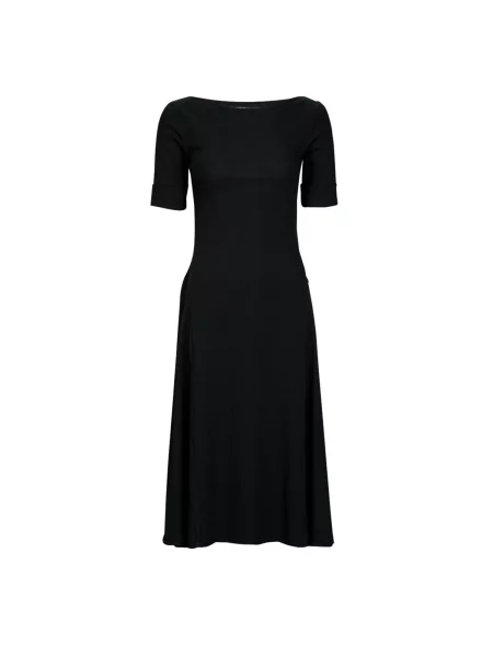 Obleka maxi obleka Lauren Ralph Lauren črna