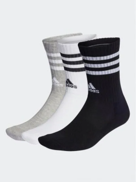 Csíkos zokni Adidas szürke