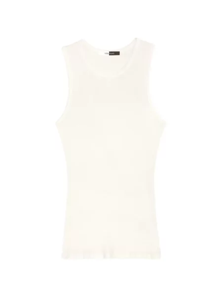 Top Vera Wang tricotate alb