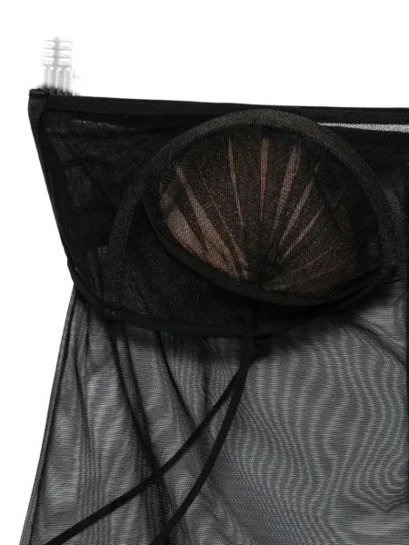 Top Nensi Dojaka transparente negru