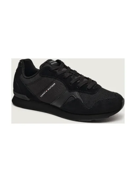 Sneakerși Tommy Hilfiger din piele negru