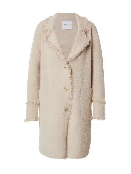 RINO & PELLE Palton tricotat Catena crem