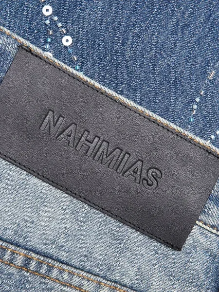 Blugi Nahmias cu mărgele albastru