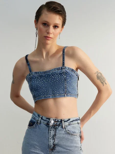 Trendyol Топ синій