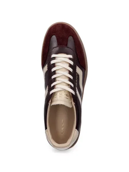 Sneakerși Gant cu dungi maro