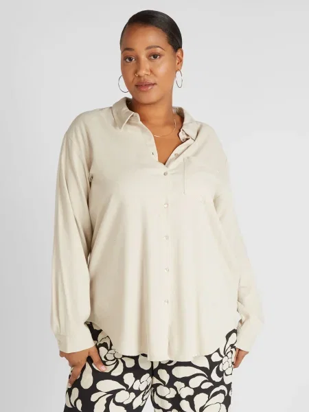 Vero Moda Curve Bluză MYMILO nisipiu