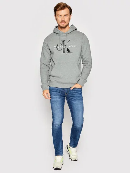 Calvin Klein Jeans Majica dugih rukava siva