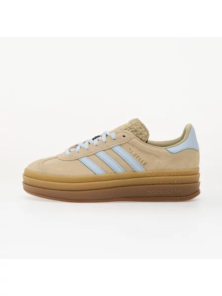Сникърси adidas Gazelle Bold Stone Khaki/ Crystal Sky/ Gold Met. EUR 40 златисто
