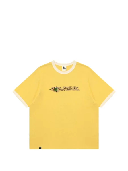 Tricou Aape By A Bathing Ape cu imagine galben