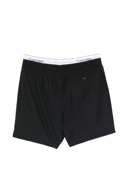 Húzózsinór fürdőruha Calvin Klein fekete