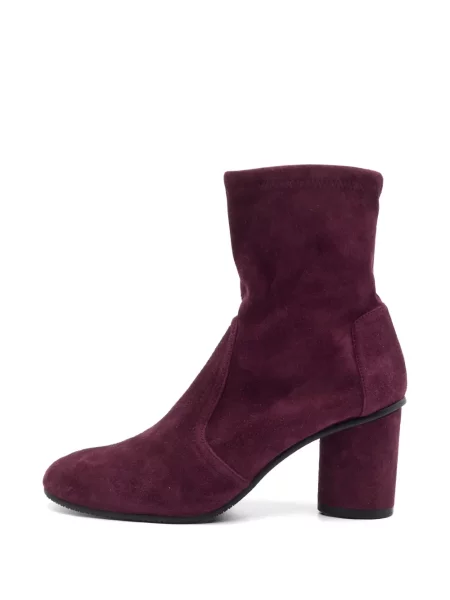 Botine Stuart Weitzman din piele de căprioară violet