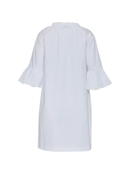 Rochie mini Club21 cu decolteu în V cu volane alb