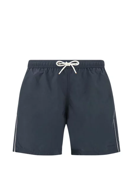 Haftowane kąpielówki Paul & Shark niebieskie