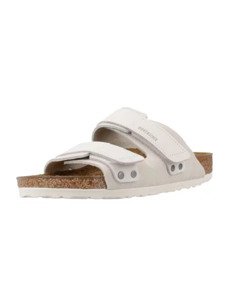 Klapki Birkenstock zamszowe białe