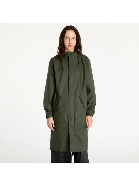 Rains kurtka przeciwdeszczowa Fishtail Parka przejściowa zielony