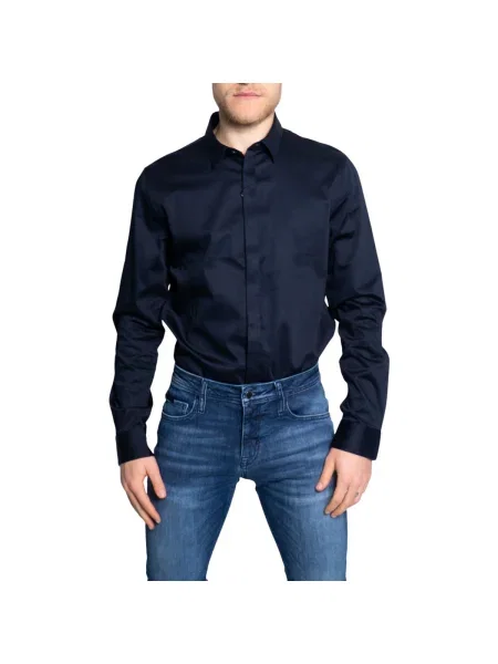 Košeľa Eax modrá