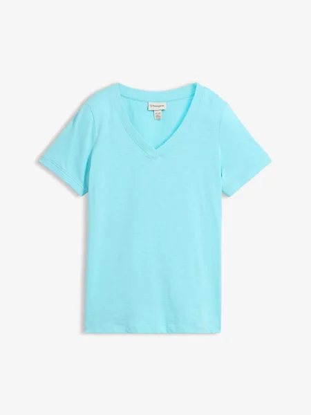 T-shirt z czystej bawełny niebieska