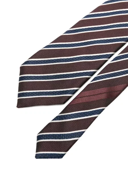 Cravată Zegna cu dungi roșu
