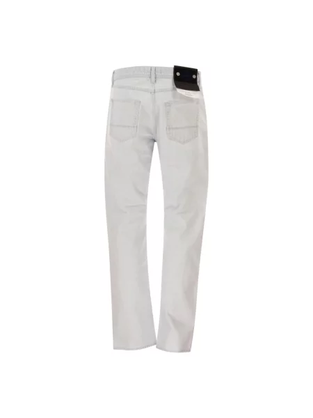 Jeansy straight leg Stone Island z kamieniami niebieskie
