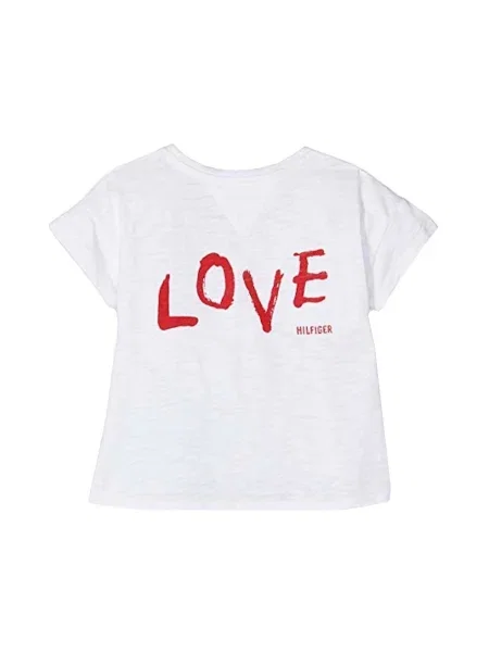 Tricou copii Tommy Hilfiger alb