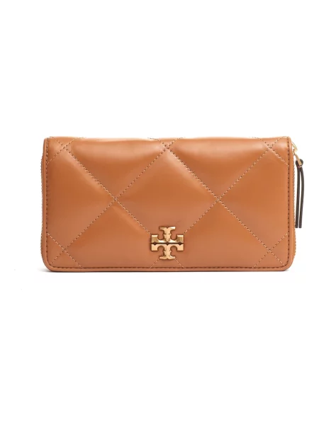 Portfel Tory Burch skórzany brązowy