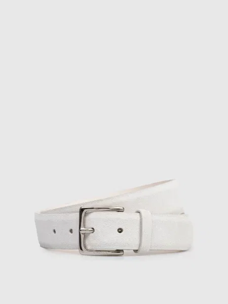 Замшевый ремень Orciani с ремешками белый