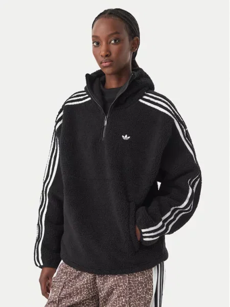 Adidas Originals dukserica sa kapuljačom za žene Adiluna Season 2 x Jennie crna