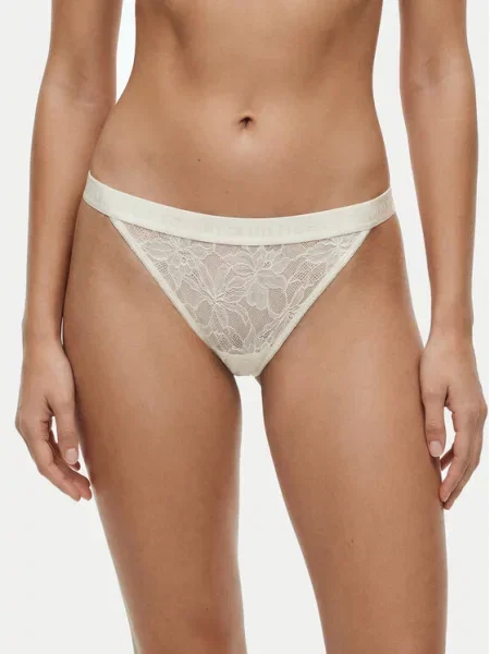 Kalhotky string Tommy Hilfiger bílé