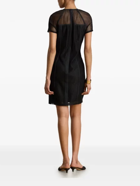 Rochie mini Lauren Ralph Lauren plasă negru