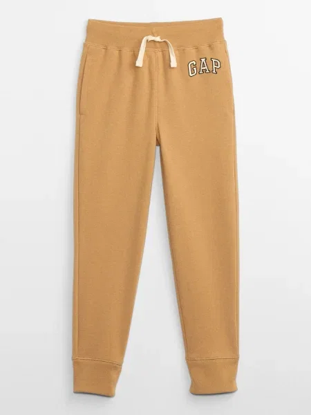 Detské nohavice GAP V-Fall Fash Logo Jogger deerfield hnedá