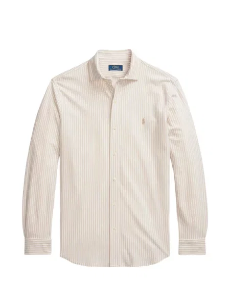 Matlasat tricou polo Polo Ralph Lauren cu decolteu rotund cu autograf roșu