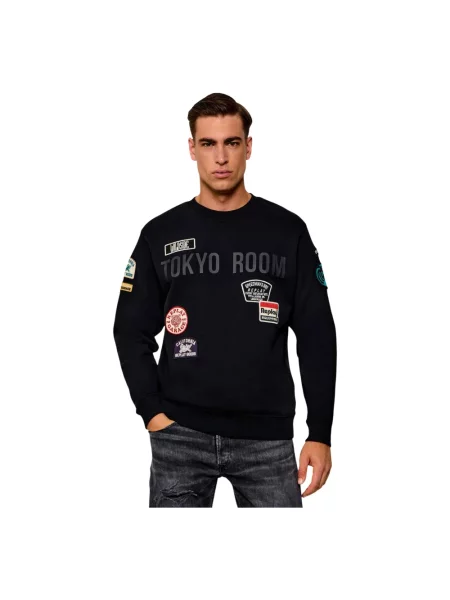 Bluza Replay z łatami czarna
