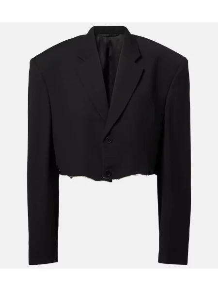 Cropp sacou Balenciaga zdrențuiți negru