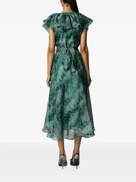 Rochie midi Miau By Clara Rotescu cu imagine verde