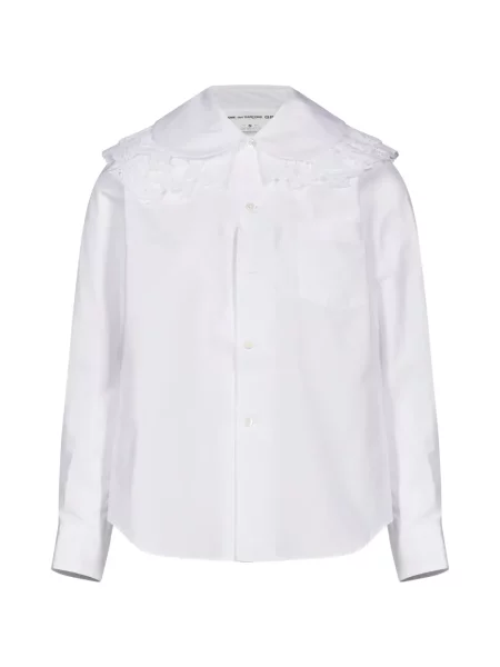 Cămașă Comme Des Garçons cu broderie alb