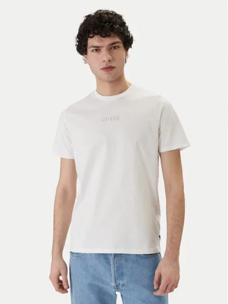 Guess Marškinėliai Regular Fit balta