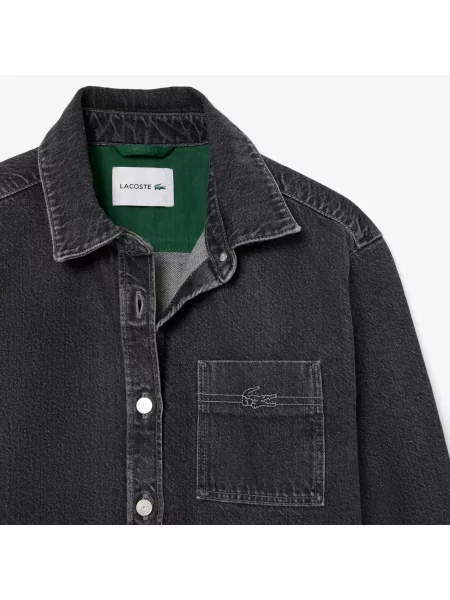 Lacoste куртка Oversized Fit чорна
