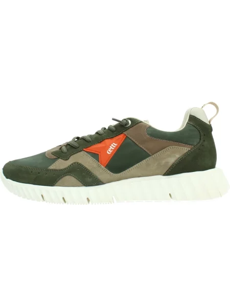 Sneakersy Cetti skórzane zielone