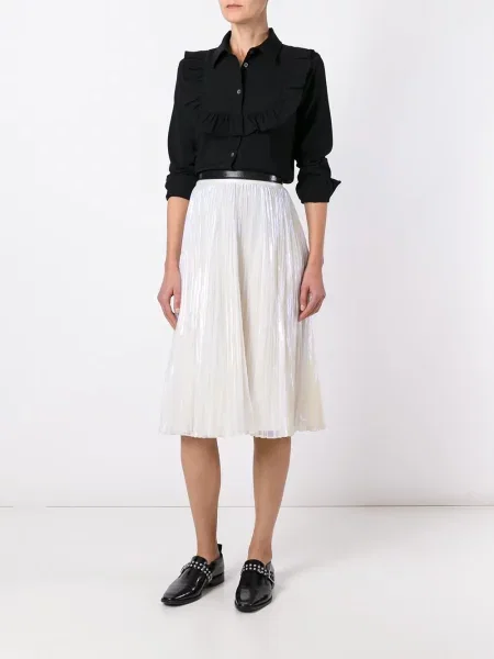 Cămașă Maison Kitsune cu volane negru