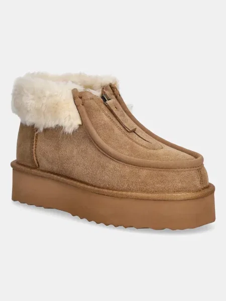 Замшевые сапоги Answear.lab коричневые