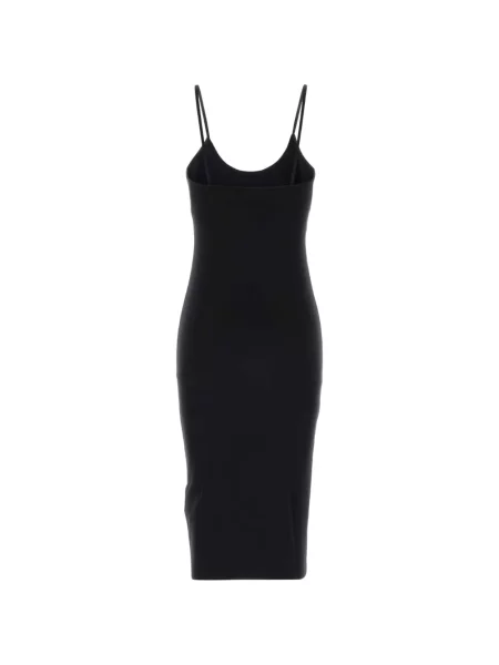 Rochie midi Off-white cu imagine cu bretele alb