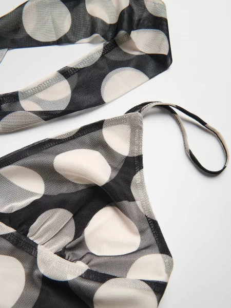 Макси платье Reserved в горошек