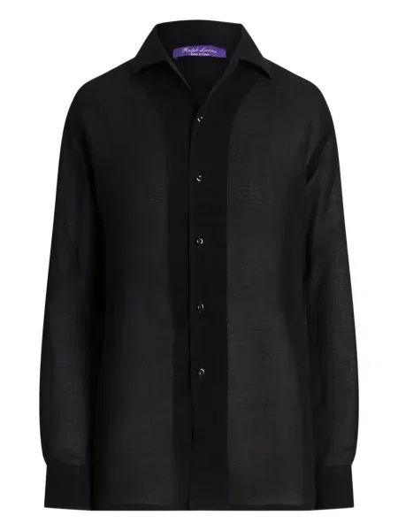Cămașă Ralph Lauren Collection lungă negru