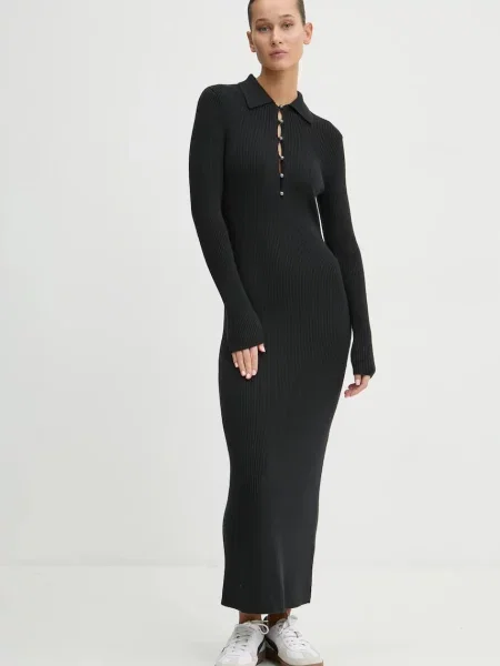 Abercrombie & Fitch rochie maxi mulată negru